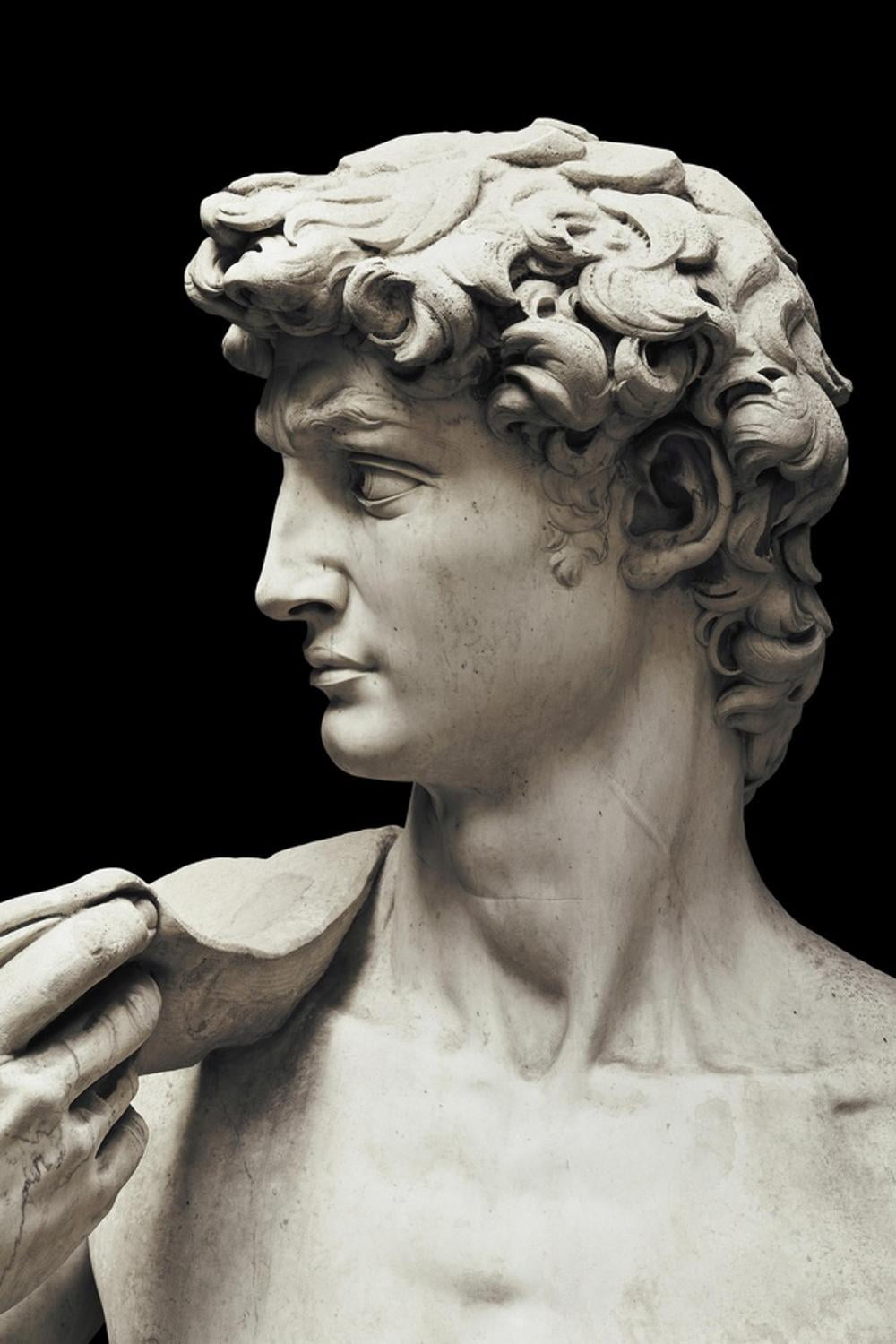 David by Michelangelo 24" x 36" Unframed Canvas Art Print
