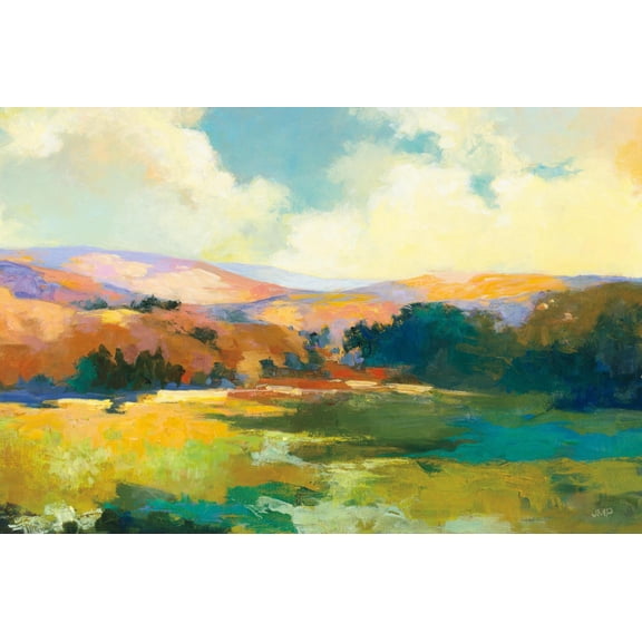 Art.com Daybreak Valley Crop Art Print by Julia Purinton, 36" x 24"