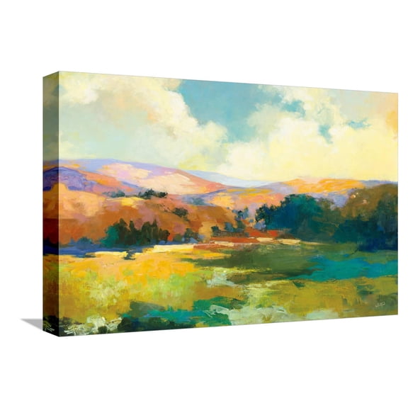 Art.com Daybreak Valley Crop Stretched Canvas Print Wall Art by Julia Purinton, 18" x 12"