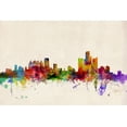 thumbnail image 1 of Art.com Detroit Michigan Skyline Art Print by Michael Tompsett, 18" x 12", 1 of 4