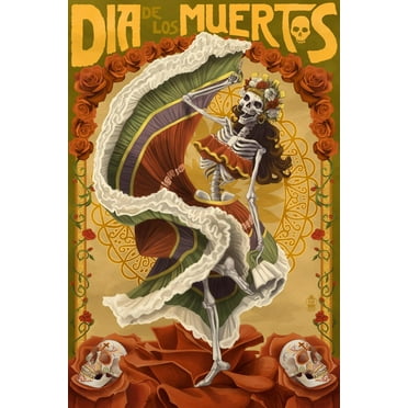 Art.com Dia De Los Muertos Art Print by Lantern Press, 12" x 18"