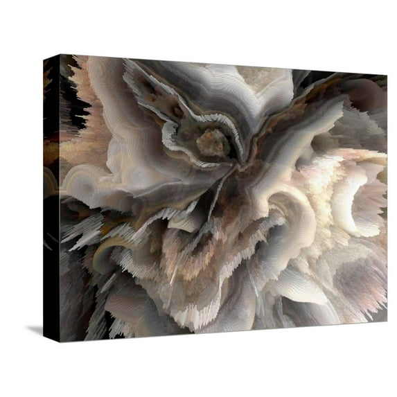 Art.com Digital Agate - Natural Stretched Canvas Print Wall Art, 16" x 12"