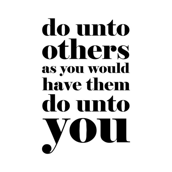 Art.com Do Unto Others Art Print, 12" x 18"