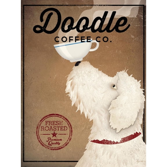 Art.com Doodle Coffee Art Print by Ryan Fowler, 12" x 16"