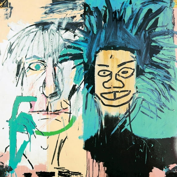 Art.com Dos Cabezas, 1982 Giclee Print by Jean-Michel Basquiat, 16" x 16"