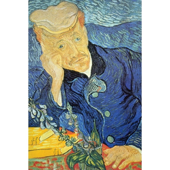 Art.com Dr. Paul Gachet Art Print by Vincent van Gogh, 24" x 36"