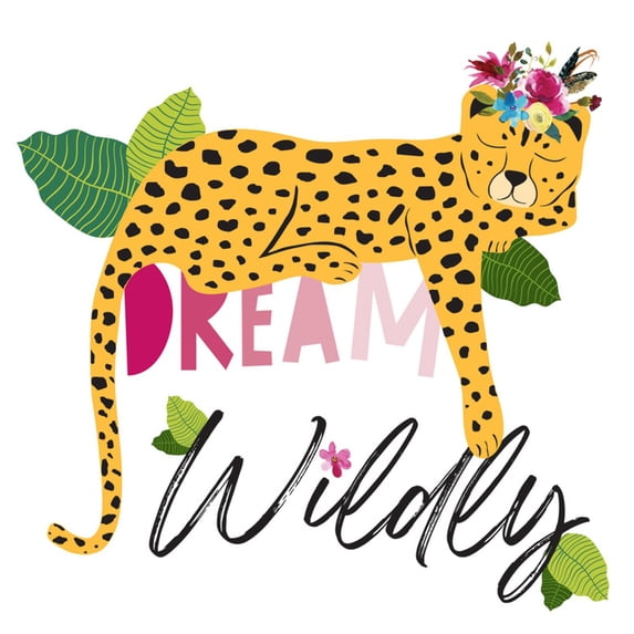 Art.com Dream Widly Cheetah Art Print by Jennifer McCully, 24" x 24"