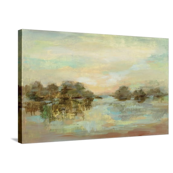 Art.com Dreamy Lake Stretched Canvas Print Wall Art by Silvia Vassileva, 36" x 24"