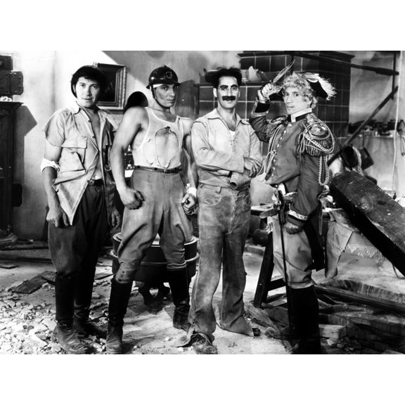 Art.com Duck Soup, Chico Marx, Zeppo Marx, Groucho Marx, Harpo, 1933 Photo, 32" x 24"