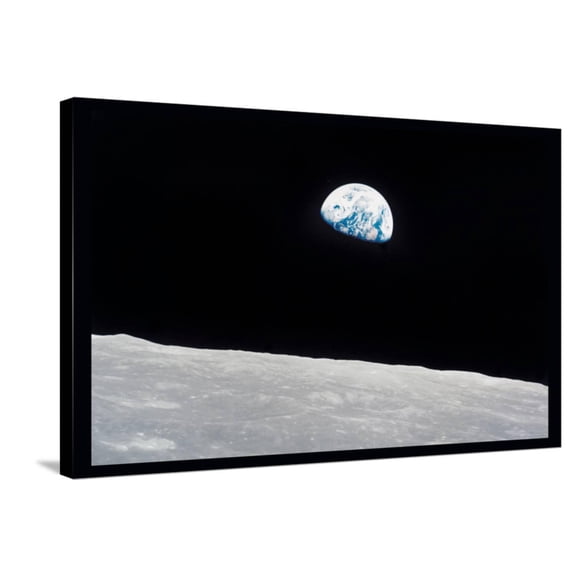 Art.com Earth Rise Stretched Canvas Print Wall Art, 36" x 24"