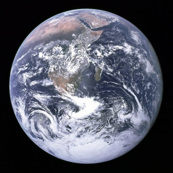 Art.com Earth View from Apollo 17 Moon Mission Photo, 16" x 16"