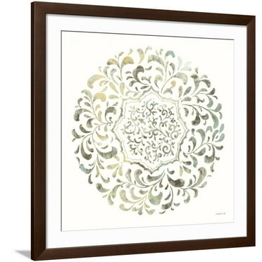 Art.com Earthen Circle of Life IV Art Print by Danhui Nai, Brown Frame Wall Art, 38" x 38"