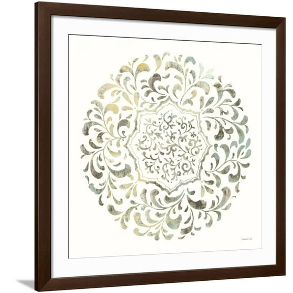 Art.com Earthen Circle of Life IV Art Print by Danhui Nai, Brown Frame Wall Art, 38" x 38"
