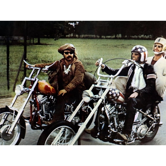 Art.com Easy Rider, Dennis Hopper, Peter Fonda, Jack Nicholson, 1969 Photo, 16" x 12"