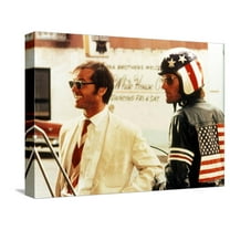 Art.com Easy Rider, Jack Nicholson, Peter Fonda, 1969 Stretched Canvas Print Wall Art, 16" x 12"