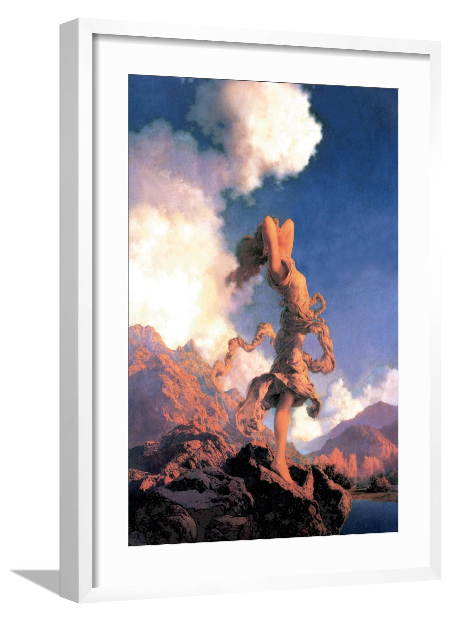 Art.com Ecstasy Art Print by Maxfield Parrish, White Frame Wall