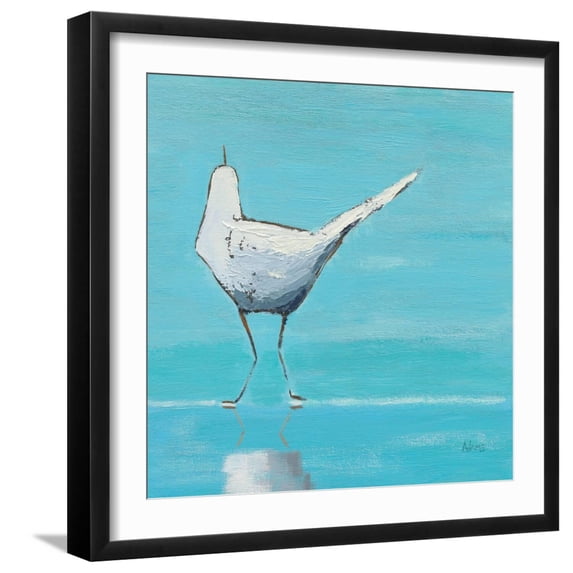 Art.com Egret II Art Print by Phyllis Adams, Black Frame Wall Art, 21" x 21"