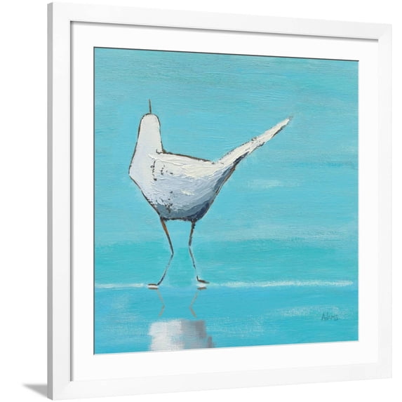 Art.com Egret II Art Print by Phyllis Adams, White Frame Wall Art, 38" x 38"