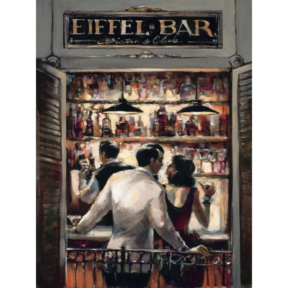 Art.com Eiffel Bar Art Print by Brent Heighton, 12" x 16"
