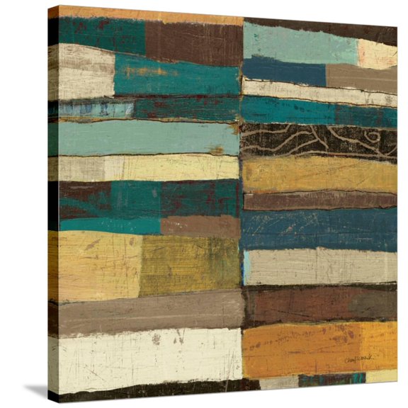 Art.com Eileen V Blue Stretched Canvas Print Wall Art by Cheryl Warrick, 30" x 30"