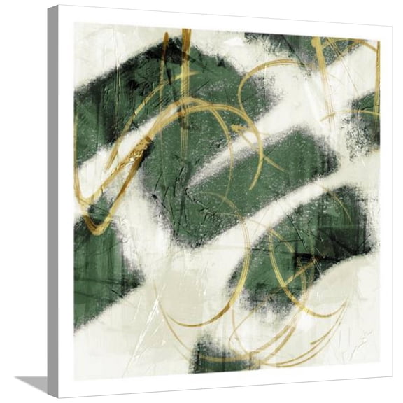Art.com Emerald Mustard Prophecy 2 Stretched Canvas Print Wall Art by Marcus Prime, 30" x 30"