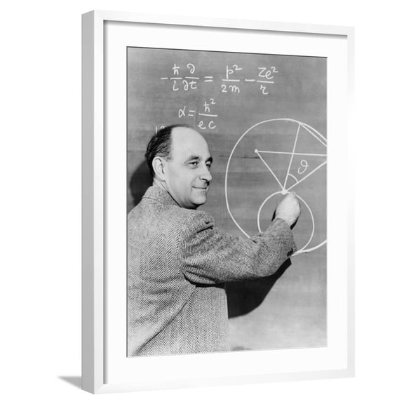 Art.com Enrico Fermi, Italian-American Physicist Photo, White Frame Wall Art, 23" x 29"