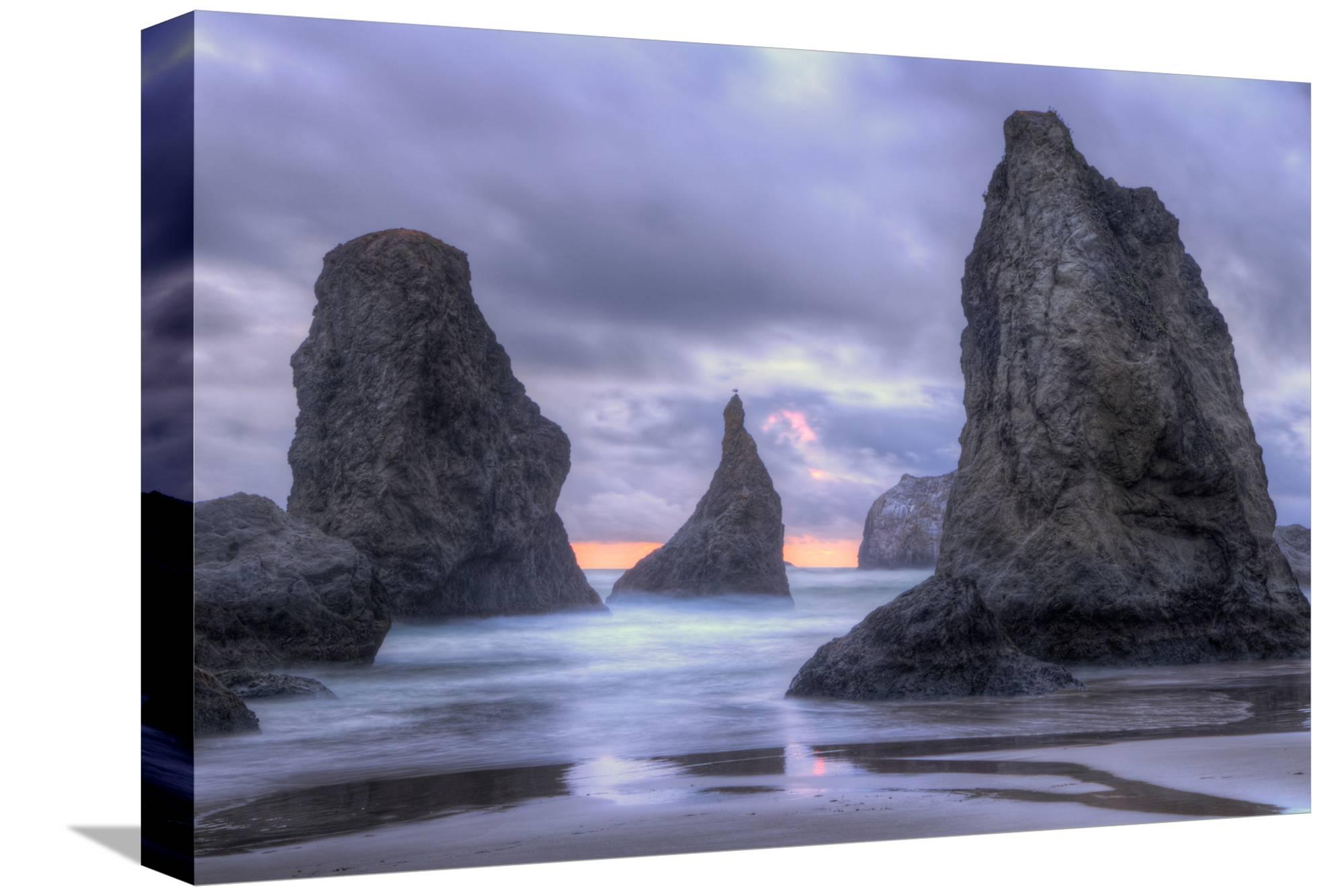 Art Ethereal Bandon Seascape Oregon Coast Stretched Canvas Print Art Ethereal Bandon Seascape Oregon Coast Stretched Canvas Print