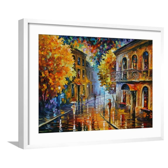 Art.com Etude in Red Art Print by Leonid Afremov, White Frame Wall Art, 29" x 23"