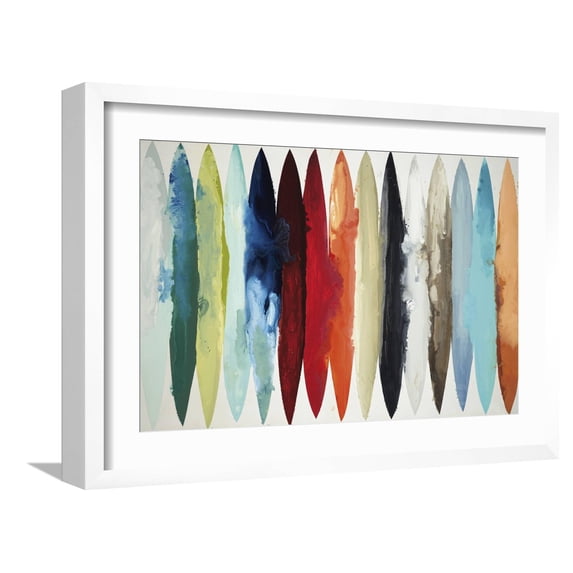 Art.com Even Flow Art Print by Randy Hibberd, White Frame Wall Art, 23" x 17"
