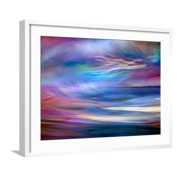 Art.com Evening Ferry Ride Photographic Print by Ursula Abresch, White Frame Wall Art, 29" x 23"