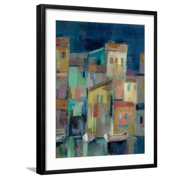 Art.com Evening I Port III Art Print by Silvia Vassileva, Black Frame Wall Art, 23" x 29"