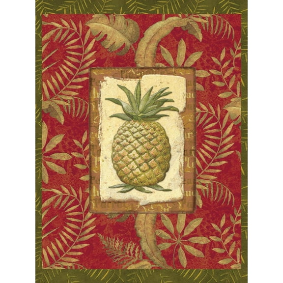 Art.com Exotica Pineapple Art Print by Charlene Audrey, 12" x 16"