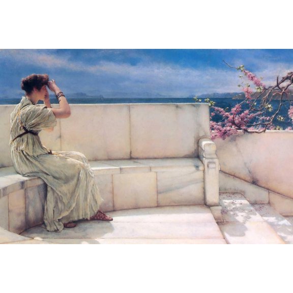Art.com Expectations Art Print by Sir Lawrence Alma-Tadema, 24" x 16"