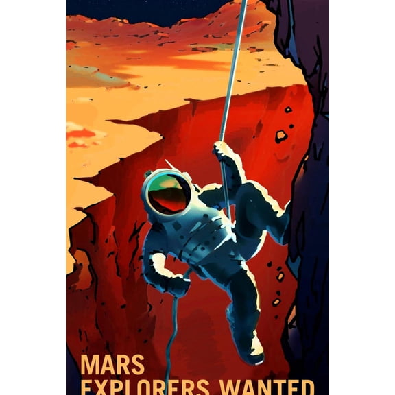 Art.com Explorers Wanted Art Print by NASA, 24" x 36"
