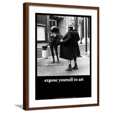 Art.com Expose Yourself to Art Art Print by M^ Ryerson, Brown Frame Wall Art, 23" x 29"
