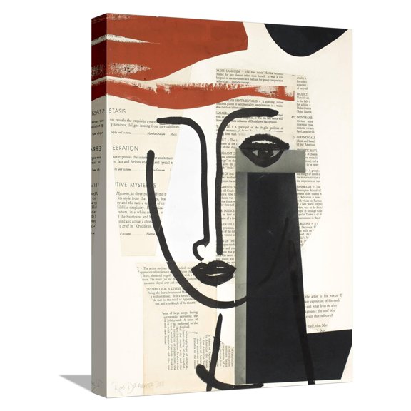Art.com Faces of A Century VI Stretched Canvas Print Wall Art by Rob Delamater, 12" x 16"