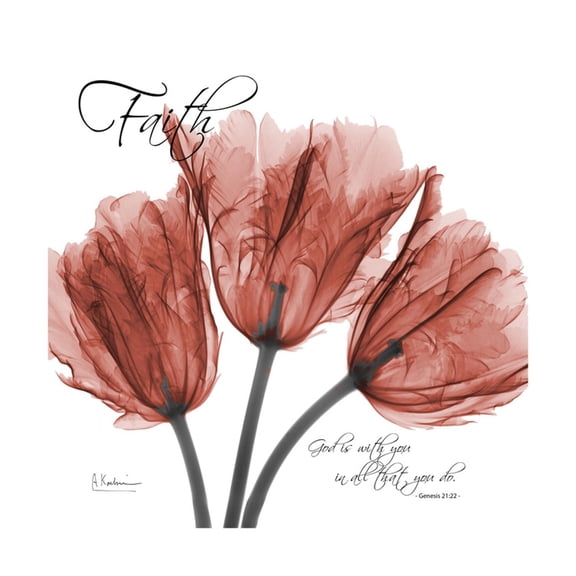 Art.com Faith Tulips Premium Giclee Print by Albert Koetsier, 16" x 16"