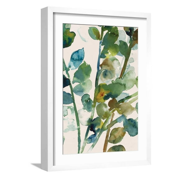 Art.com Fall Leaves I Art Print by Asia Jensen, White Frame Wall Art, 17" x 23"