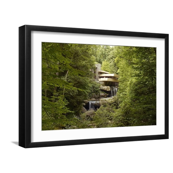 Art.com Falling Water Photo, Black Frame Wall Art, 23" x 17"