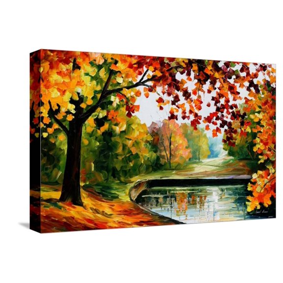 Art.com Far Hills Stretched Canvas Print Wall Art by Leonid Afremov, 18" x 12"