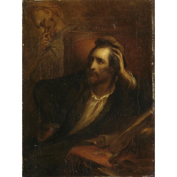 Art.com Faust dans son cabinet Giclee Print by Ary Scheffer, 12" x 16"