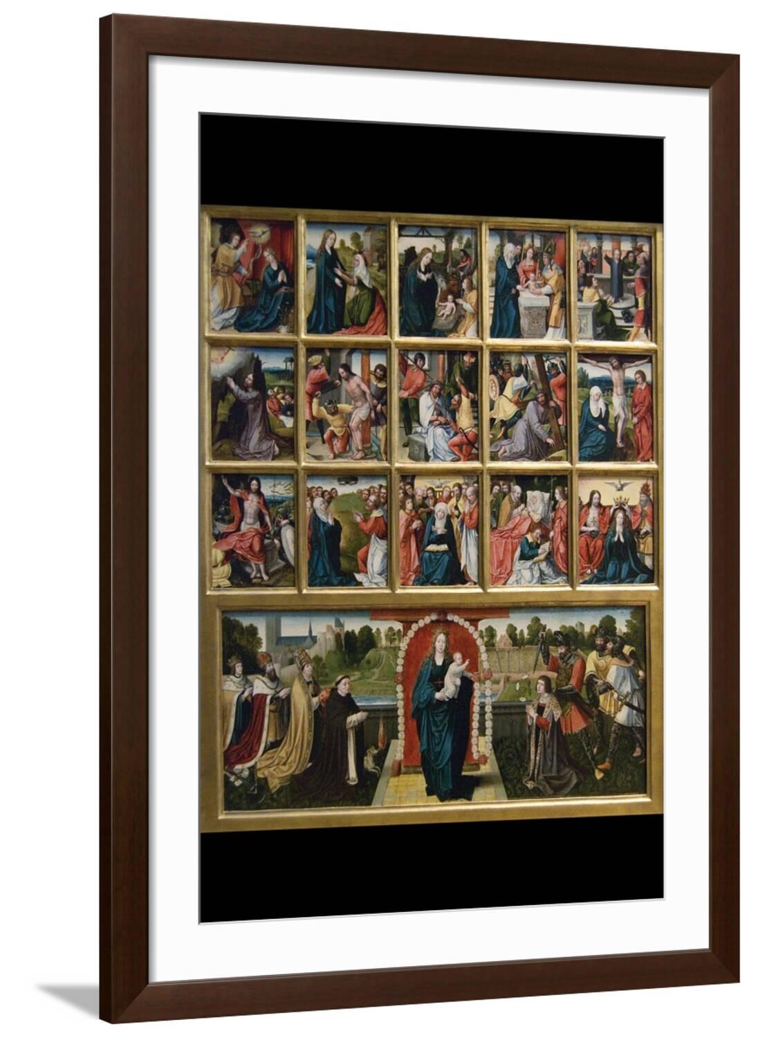 Art.com Fifteen Mysteries and the Virgin of the Rosary Art Print by ...