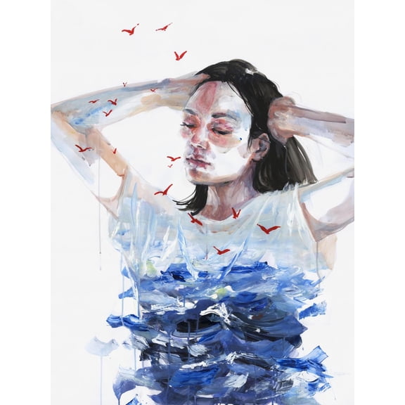 Art.com Finally She Lost Everything Art Print by Agnes Cecile, 18" x 24"