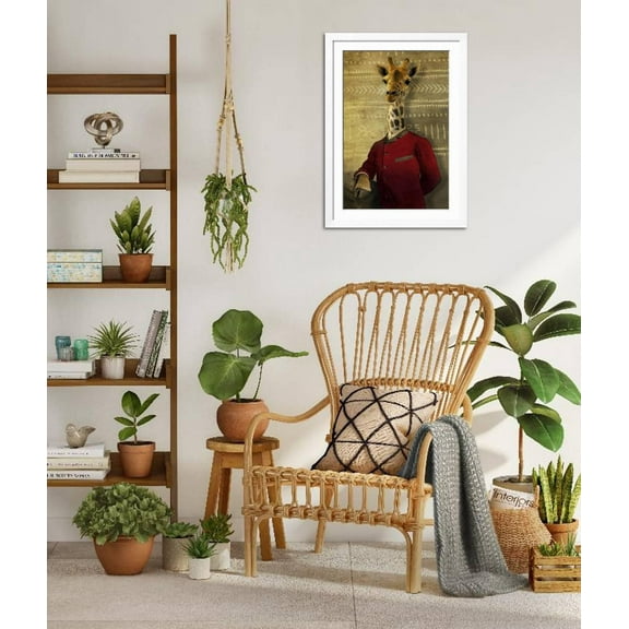 Art.com Finding His Roots Giclee Print by J Hovenstine Studios, White Frame Wall Art, 32" x 44"