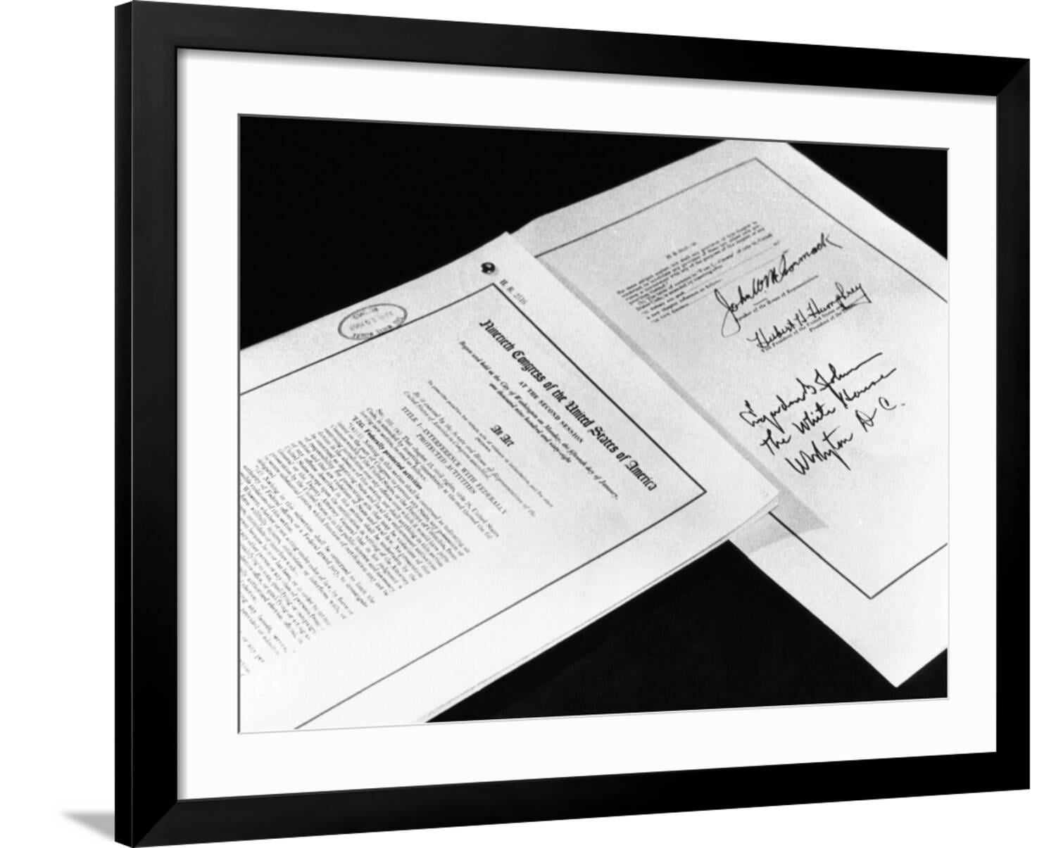 Art.com First and Last Pages of the 1968 Civil Rights Photo, Black ...