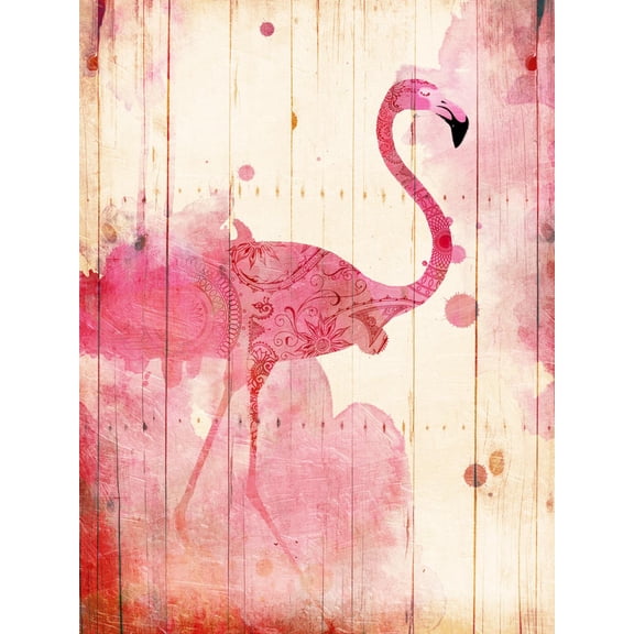 Art.com Flamingo Henna Art Print by Jace Grey, 12" x 16"