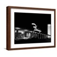Flamingo Hotel, Las Vegas, Nevada. 1960s Photo, Brown Frame
