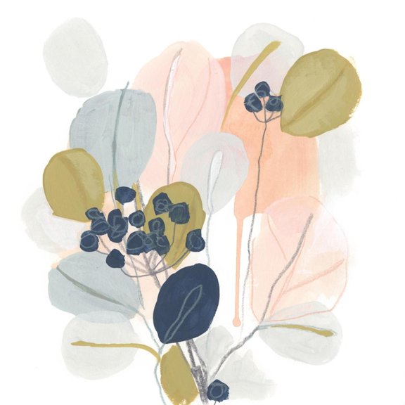 Art.com Floral Mazurka III Art Print by June Erica Vess, 30" x 30"