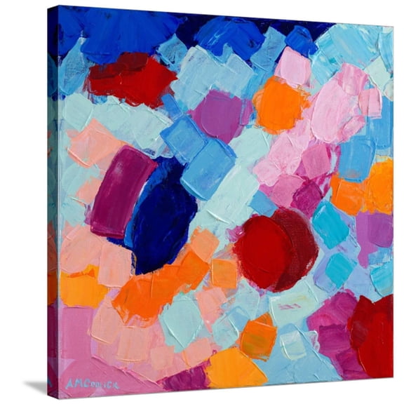 Art.com Flower Amoebic Party II Stretched Canvas Print Wall Art by Ann Marie Coolick, 30" x 30"