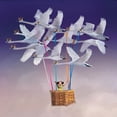 thumbnail image 1 of Art.com Flying with Swans Art Print by Nancy Tillman, 16" x 16", 1 of 4